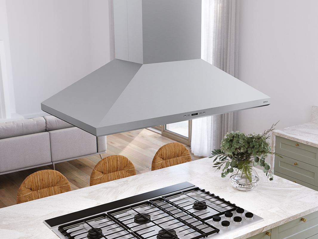 Zephyr Siena Pro Island 36" SS TrueHue LED ACT