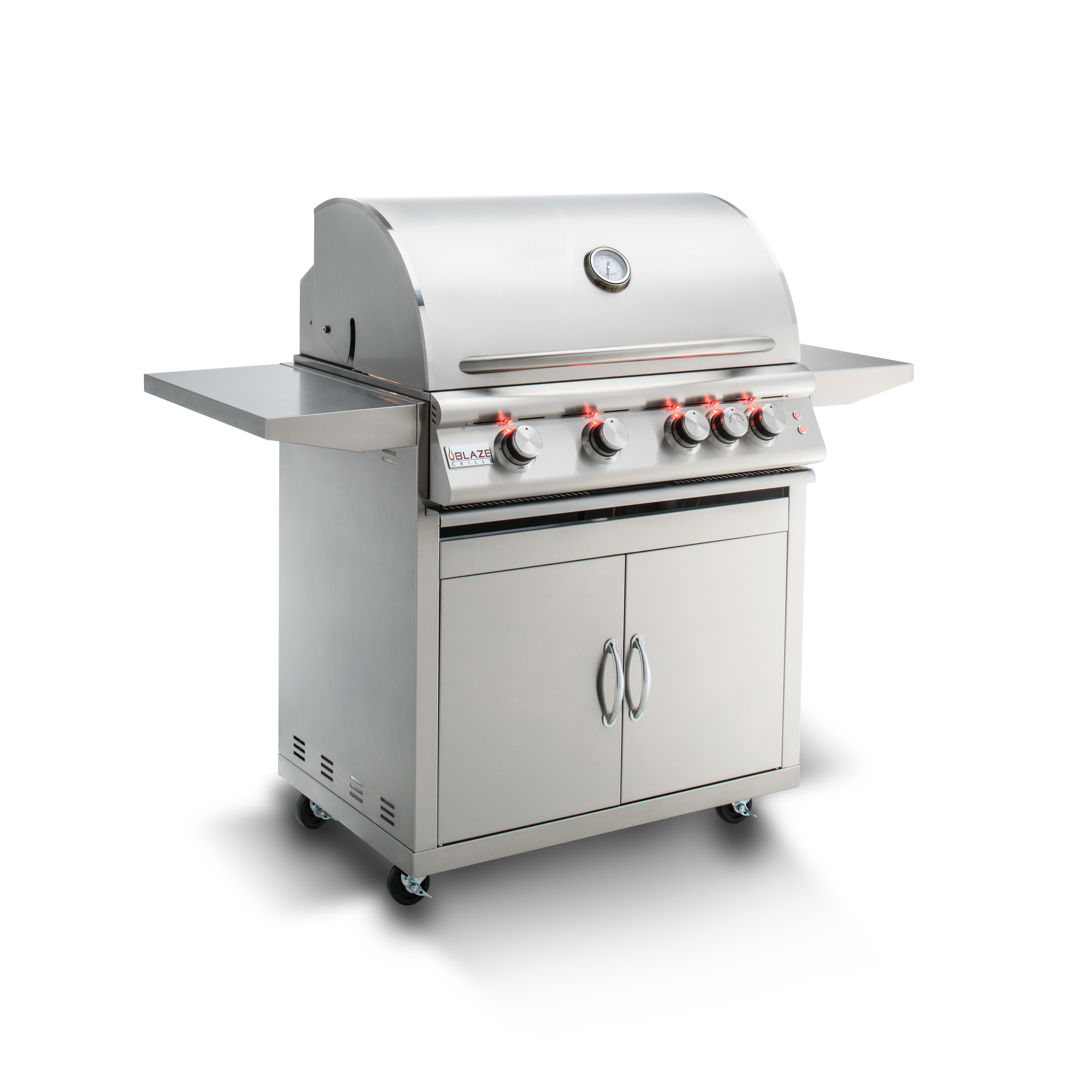 Blaze 32-Inch 4-Burner LTE Gas Grill with Rear Burner and Built-in Lighting System (Natural Gas)