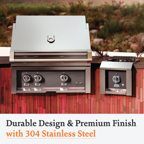Hestan ASPIRE Grill Built-In 2 U-Burner Rotisserie 30"