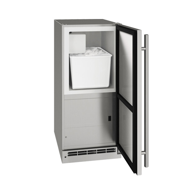 U-Line® Outdoor 15" Stainless Solid Ice Maker