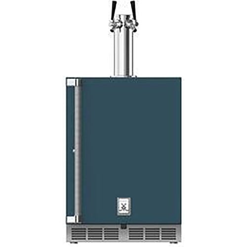 Hestan 24" Double Faucet Beer Dispenser Solid Door & Lock Right