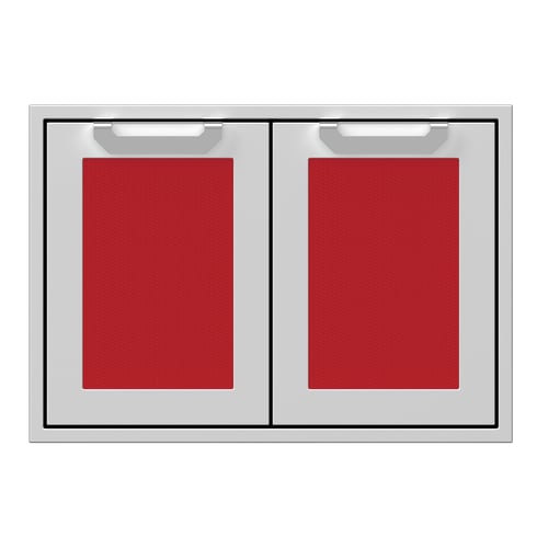 Hestan 30" Double Storage Doors Recessed Marquise Accented Panels