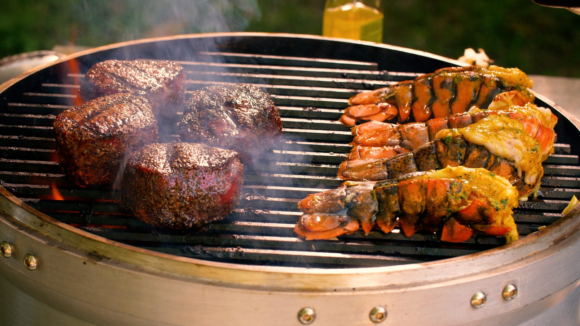 Surf and turf on Blaze grill