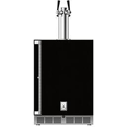 Hestan 24" Double Faucet Beer Dispenser Solid Door & Lock Right