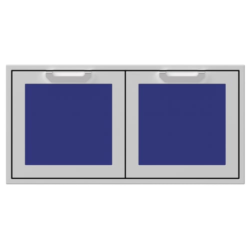 Hestan 42" Double Storage Doors Recessed Marquise Accented Panels
