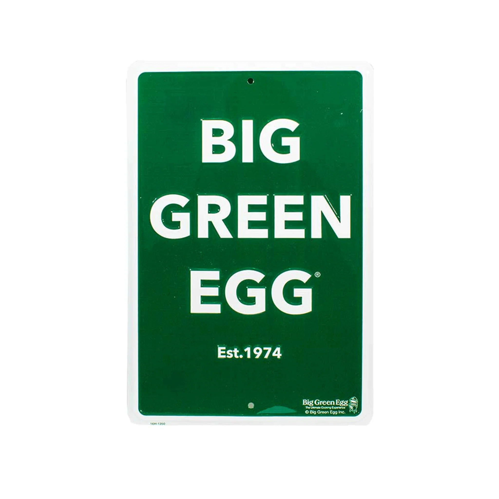 Big Green Egg Stamped Aluminum Est.1974 Sign