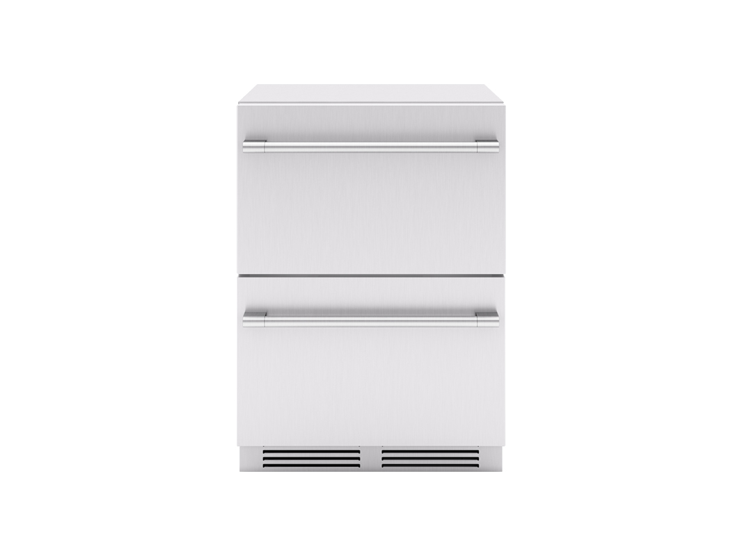 Zephyr Presrv Outdoor Refrigerator Drawers SS 2 Zones