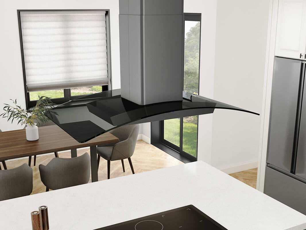 Zephyr Ravenna Island Hood 90cm