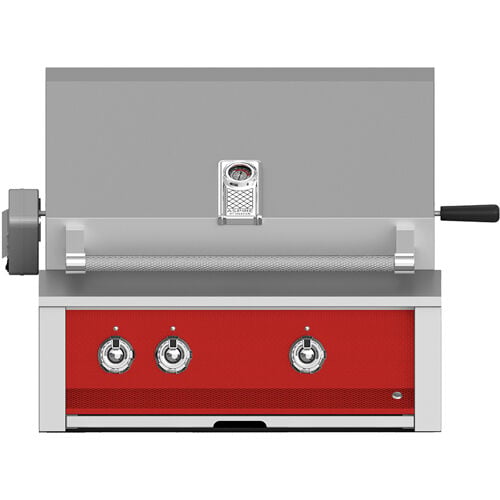 Hestan ASPIRE Grill Built-In 2 U-Burner Rotisserie 30"
