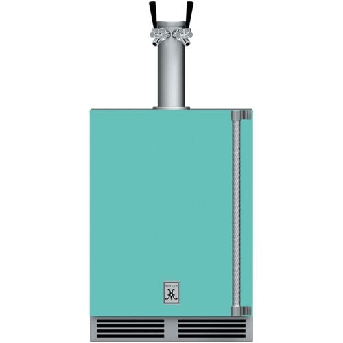 Hestan 24" Double Faucet Beer Dispenser Solid Door & Lock Left H