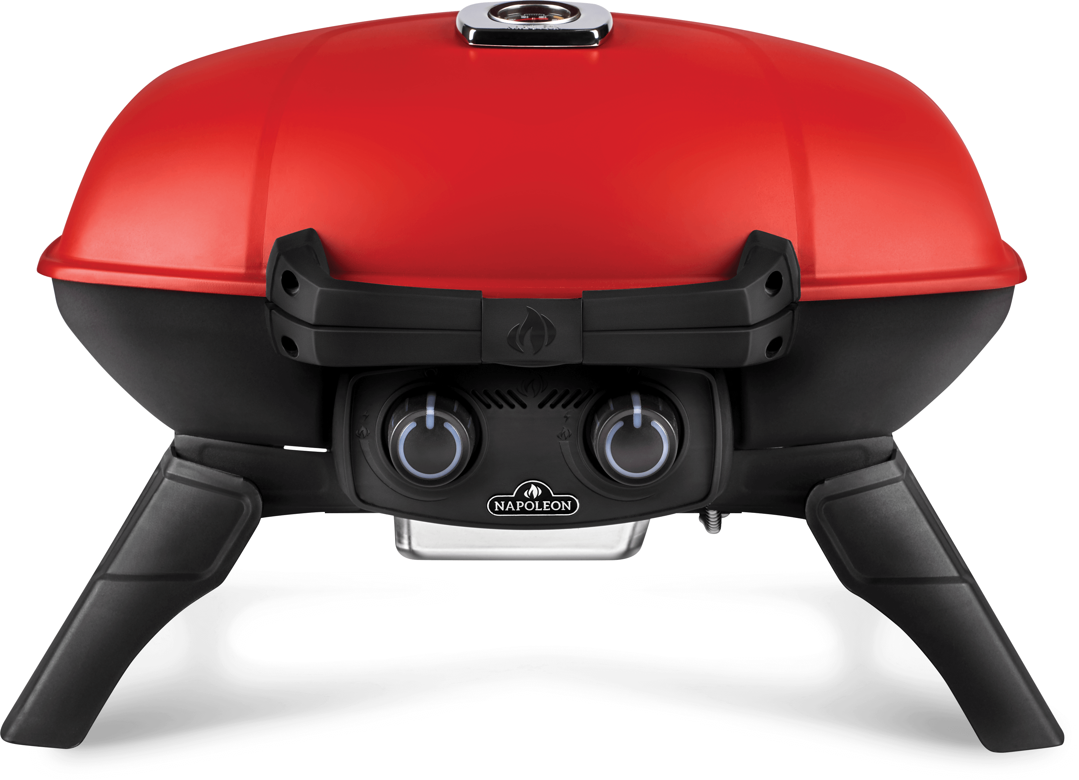 TravelQ 285 Portable Propane Gas Grill with Griddle, Red
