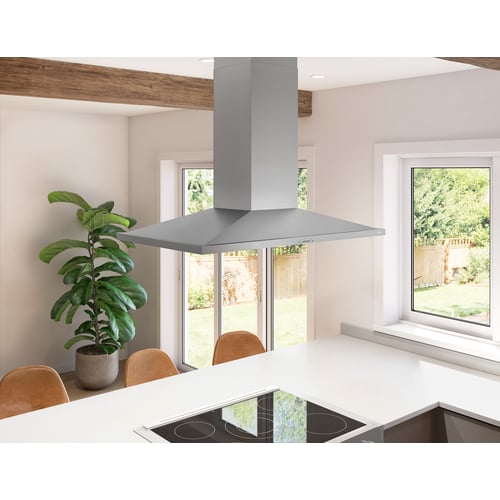 Zephyr Anzio Island Hood 42" LED 600 CFM ACT