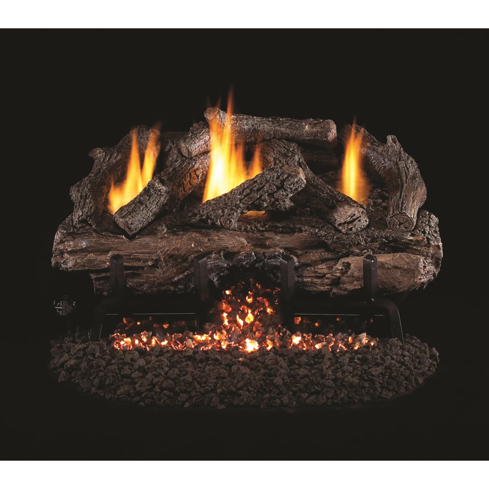 Real Fyre 30" Charred Aged Split Log Set