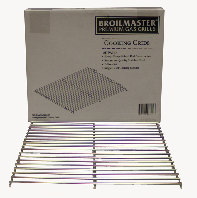 Broilmaster Set of 2 Stainless Steel Single-Level Cooking Grids for H4 Grill