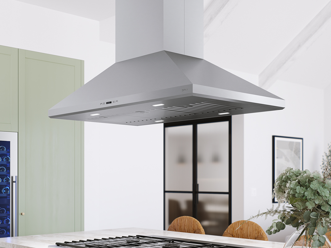 Zephyr Siena Pro Island 36" SS TrueHue LED ACT