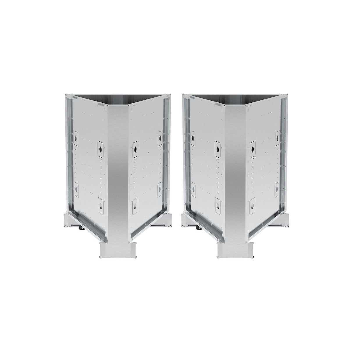 45º X 2 - Corner Stainless Steel Cabinet