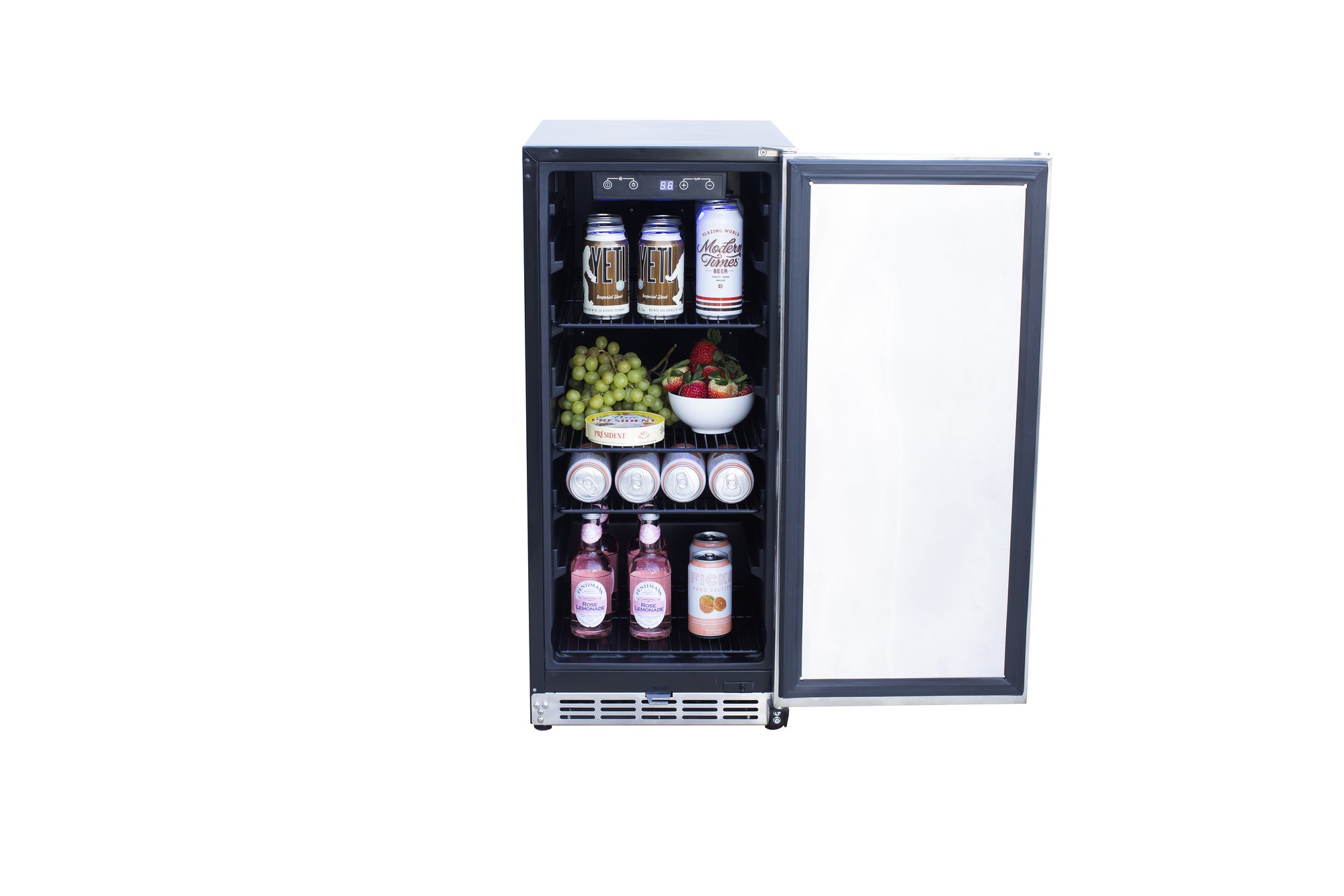 TrueFlame 15" Outdoor Refrigerator - Solid Door