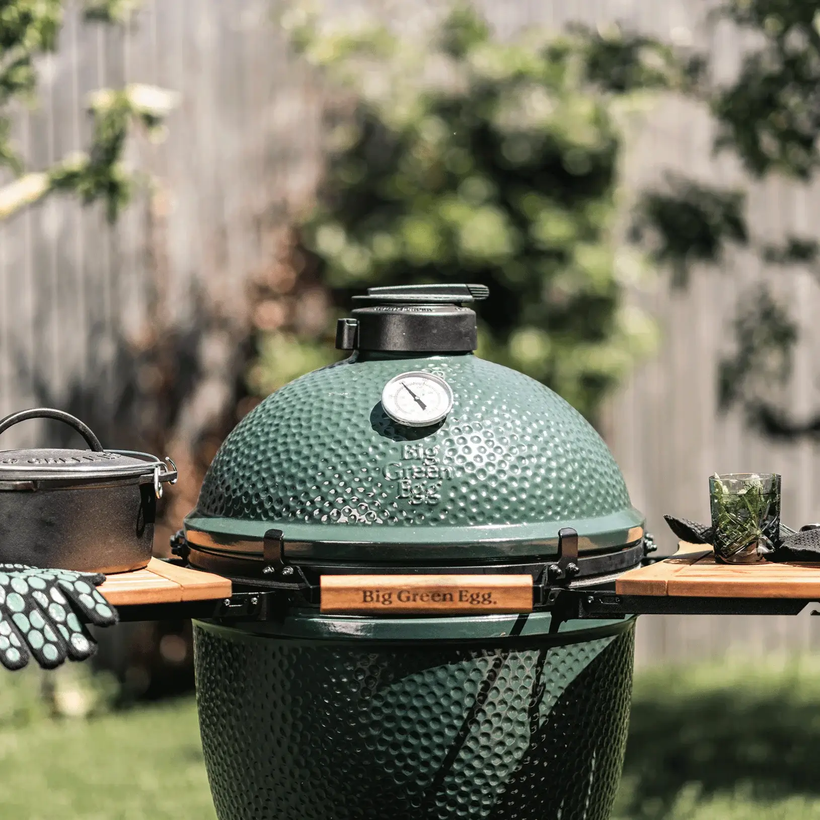 Big Green Egg Large Big Green Egg In An Integgrated Nest+Handler With Mates Package