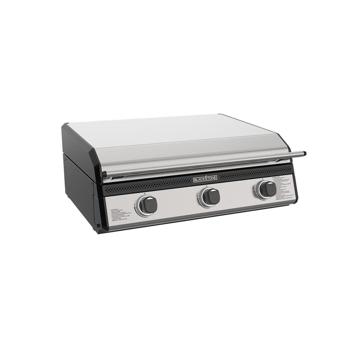 Blackstone 28" Deep Kitchen Griddle in Stainless 
Steel w/Hood-NATURAL GAS ready