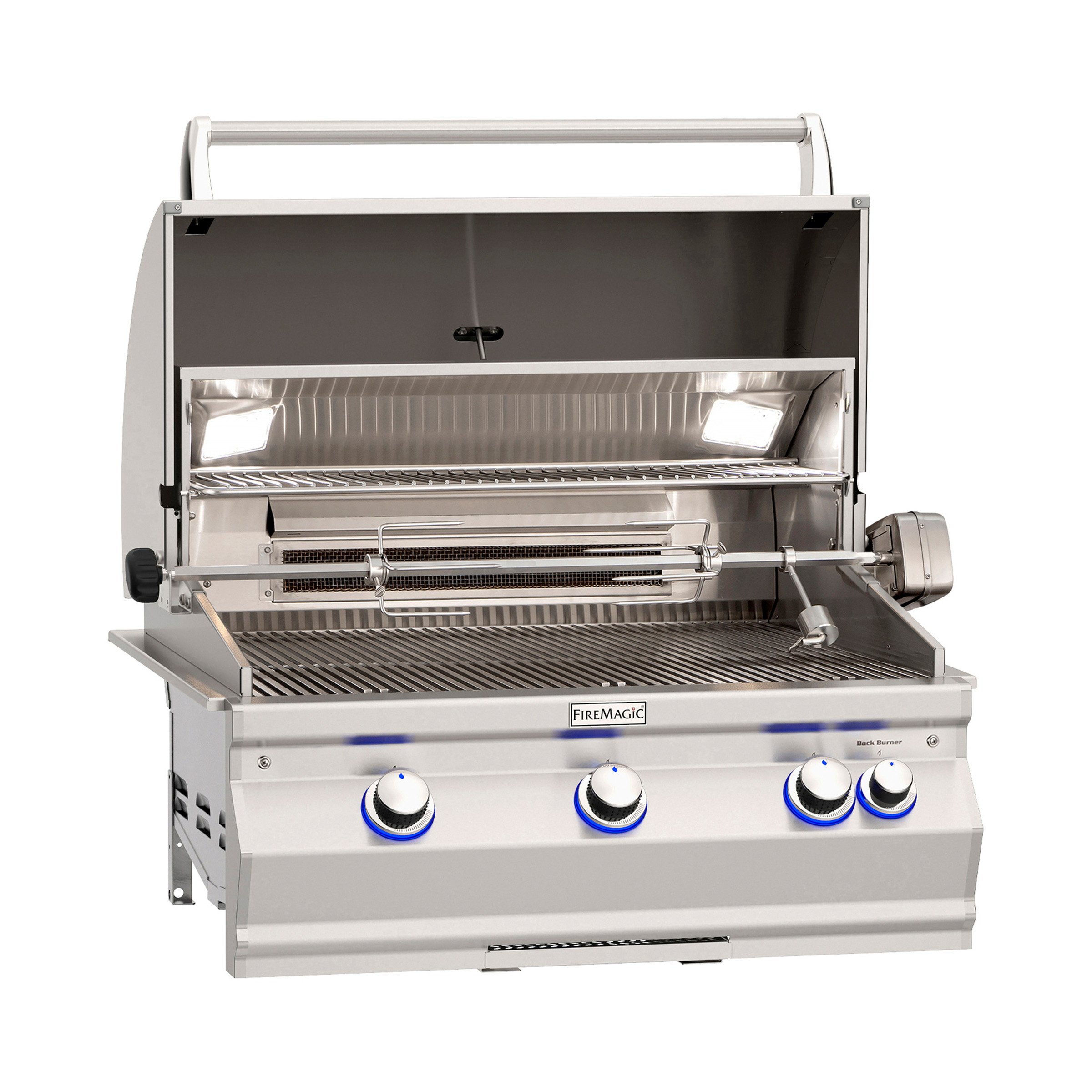 Fire Magic Charcoal Patio Post Mount Grill