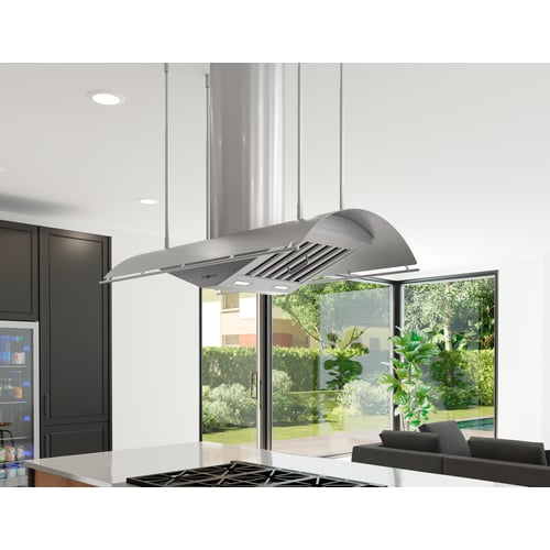 Zephyr Trapeze Island Hood 48" LED BODY ONLY