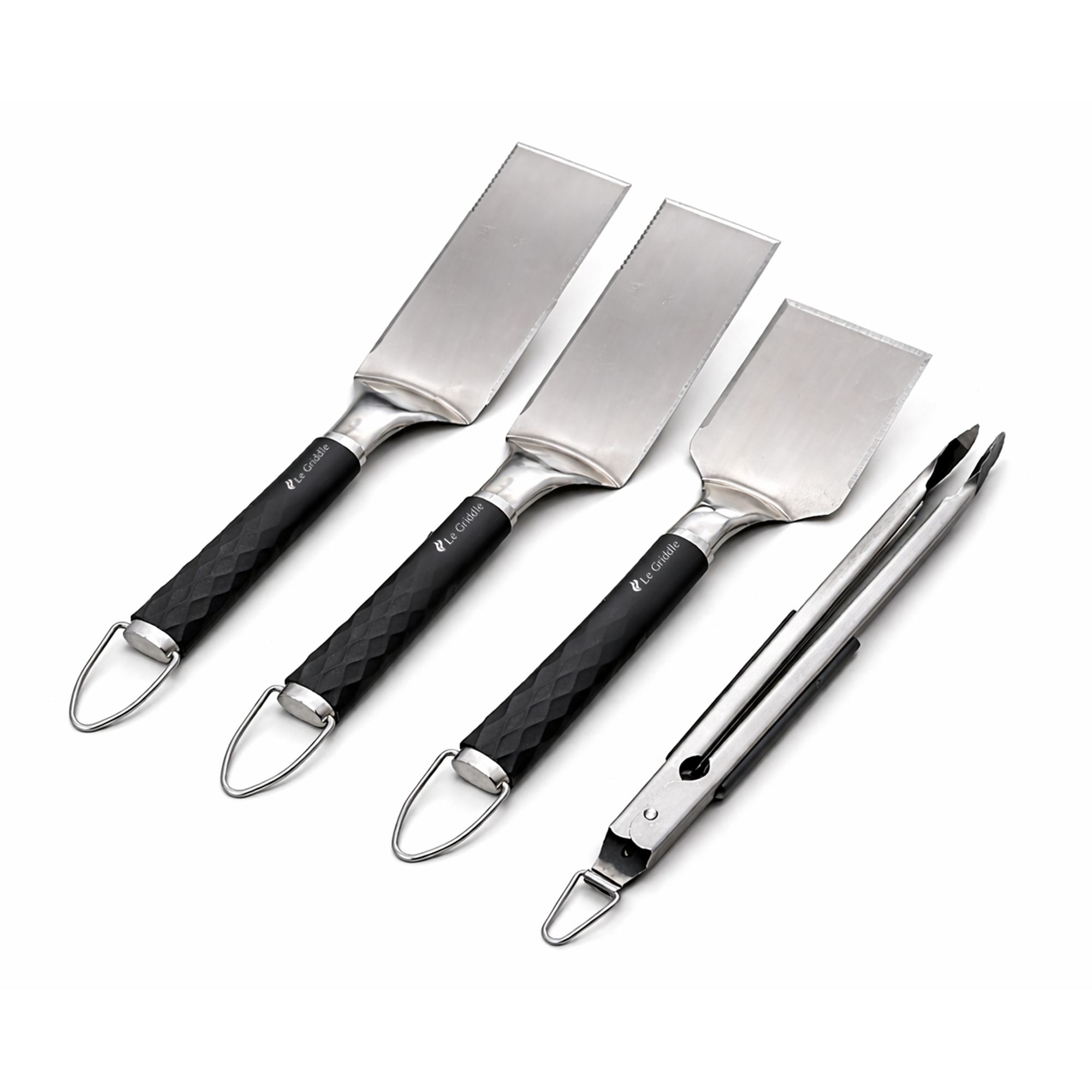 Le Griddle Le Griddle Cooking Kit (2 Spatulas, 1 Tong, 1 Scraper) - (Case Pack 12)