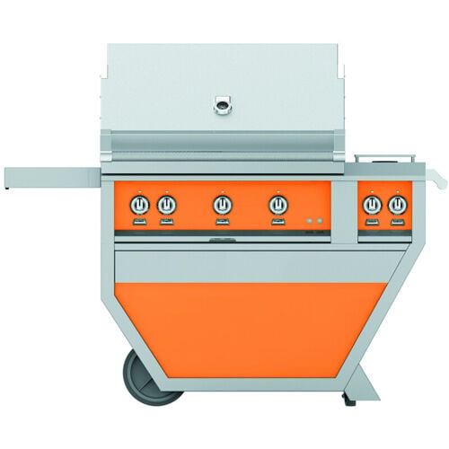 Hestan 36" Grill & Deluxe Cart 2 Trellis Burners 1 Sear Burner D