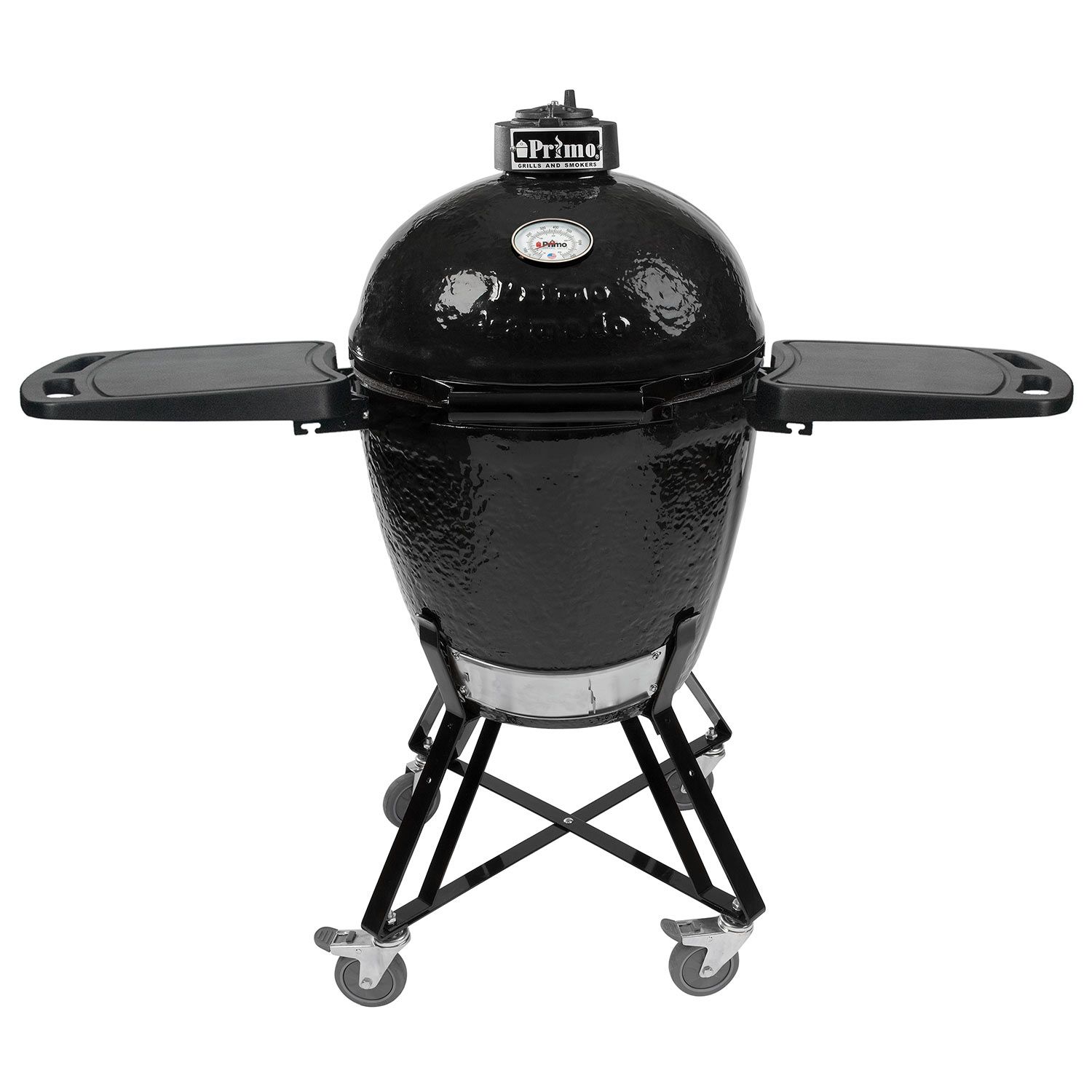 Primo Round Ceramic Charcoal Kamado Grill All-In-One with Cradle