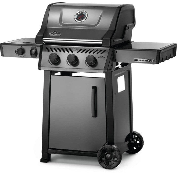 Freestyle 365 LP Gas Grill with Range Side Burner, Graphite Grey