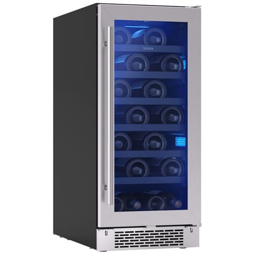 Zephyr Brisas Wine Cooler 15in UC SS+Gls Rvs Dr 1Z