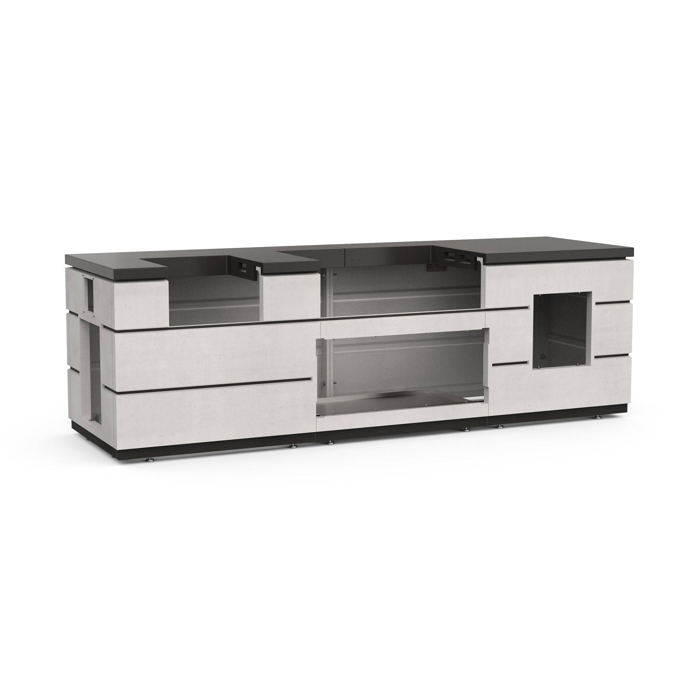 Fire Magic Contemporary Island System With Double Drawer