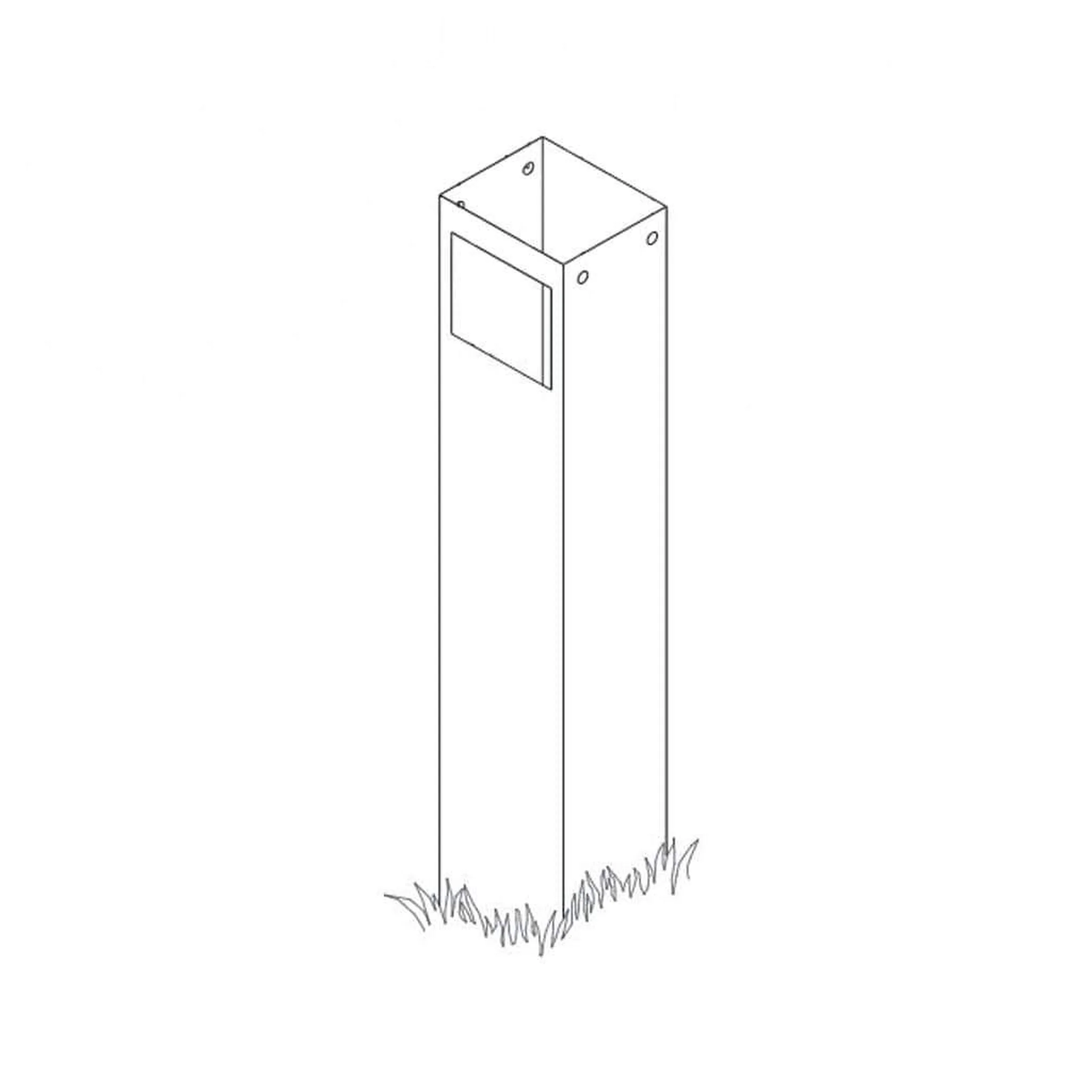 Broilmaster Post, 48-in Square Replacement Painted, fits P48A