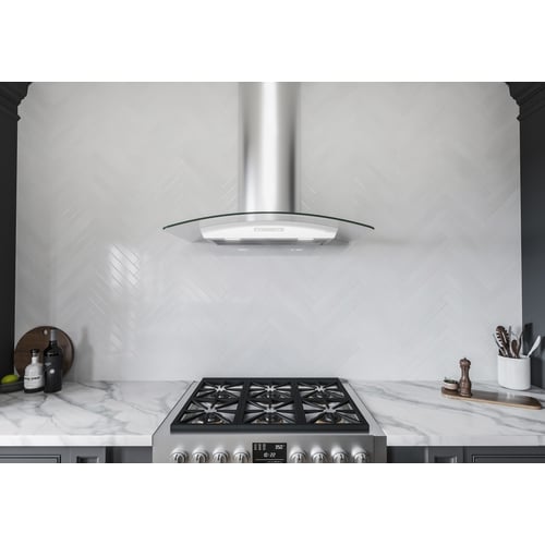 Zephyr Milano Connect Chimney Hood 36" LED ACT