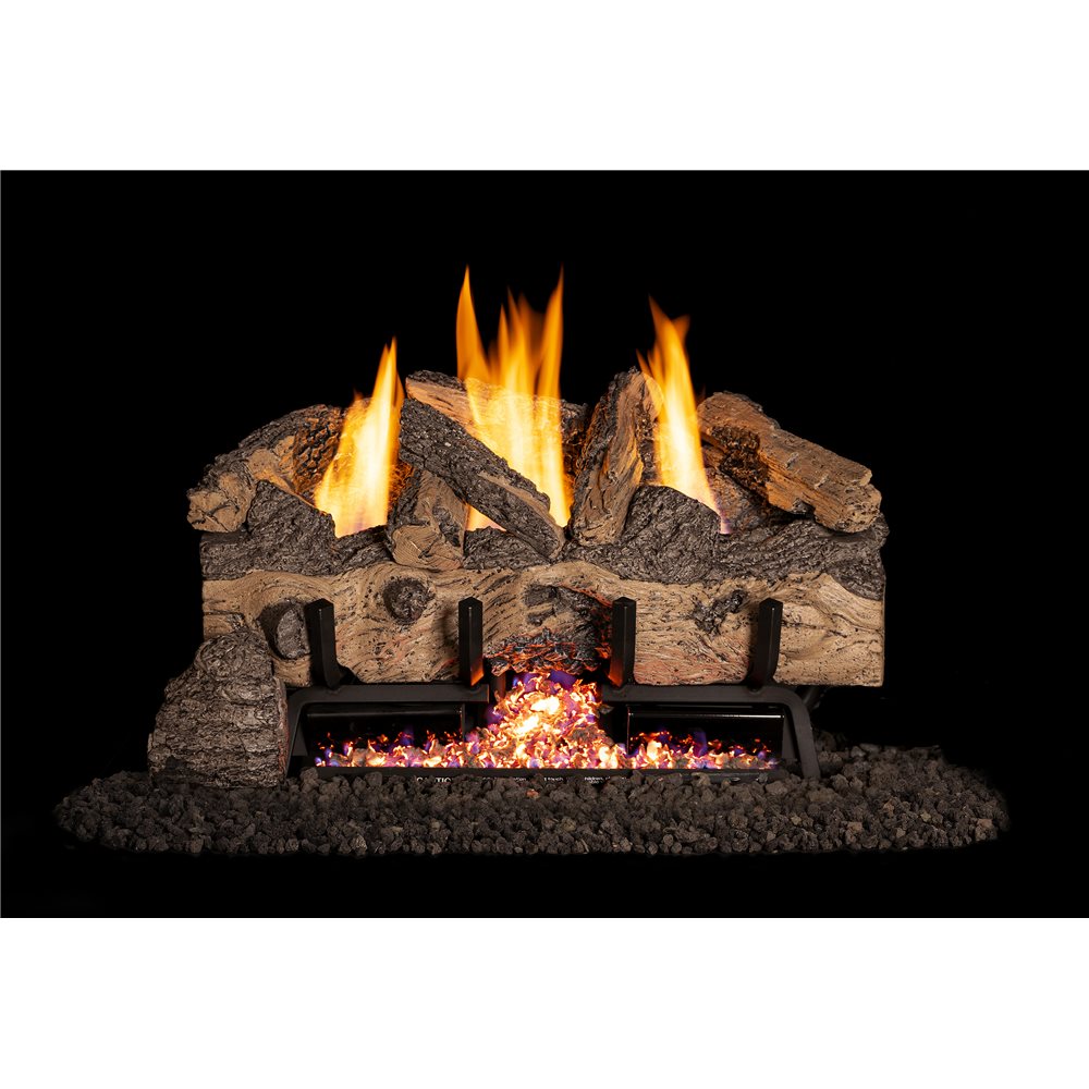 Real Fyre 30" Charred Gnarled Split Log Set