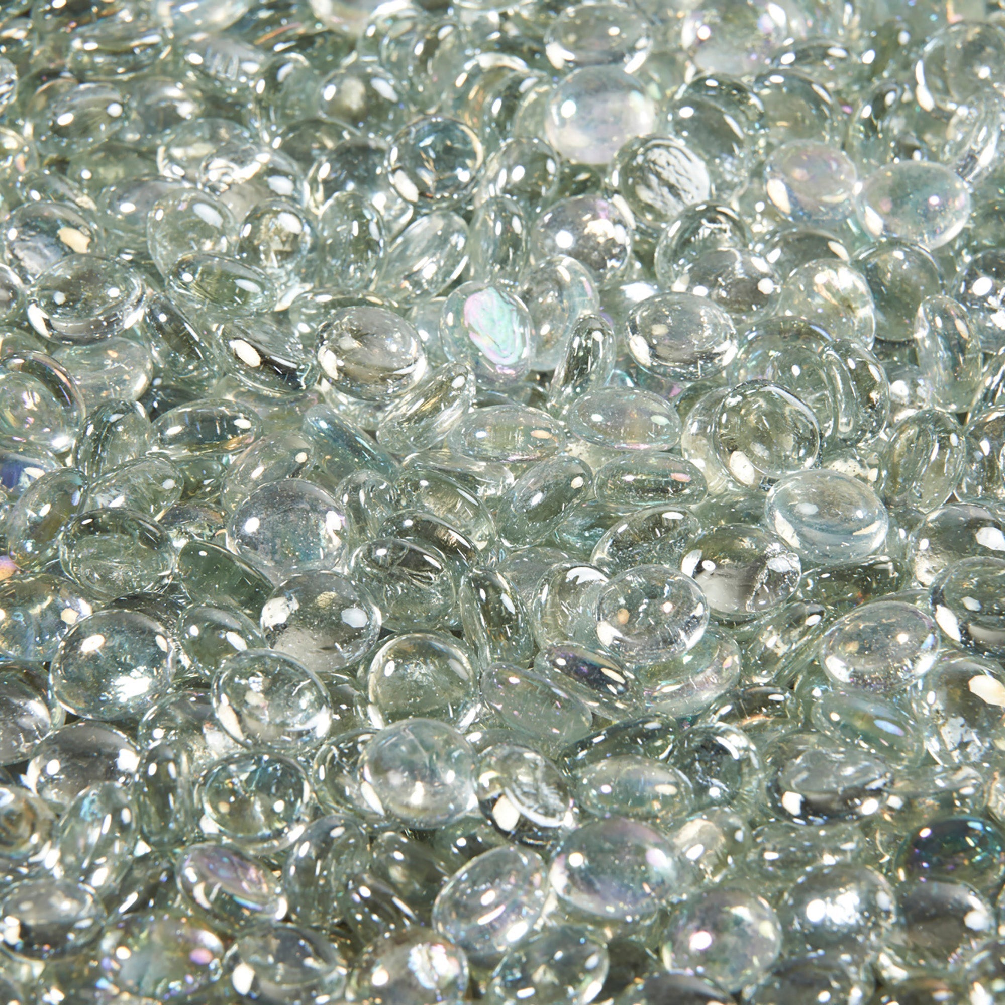 Clear Crystal Fire Glass Gems