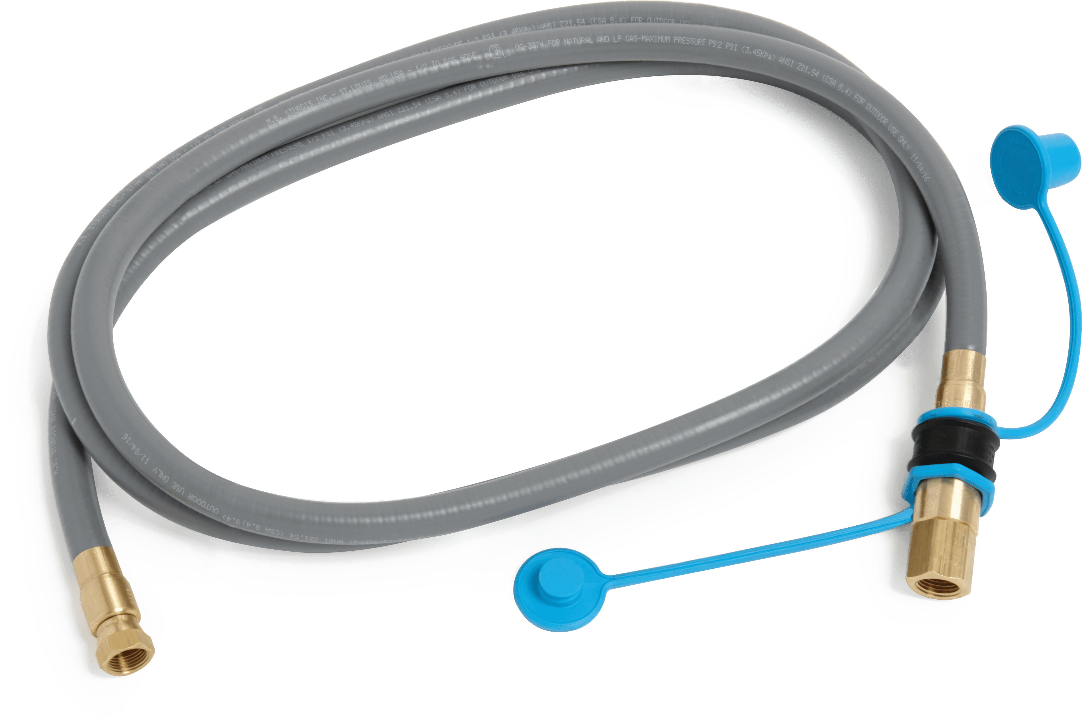 10' Natural Gas hose with 1/2" Quick Connect