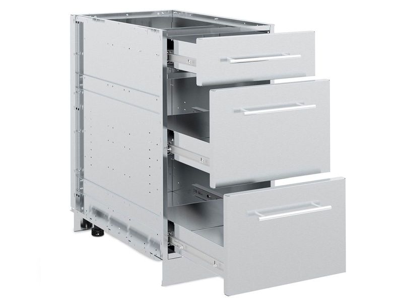 3 Drawer Stainless Steel Cabinet