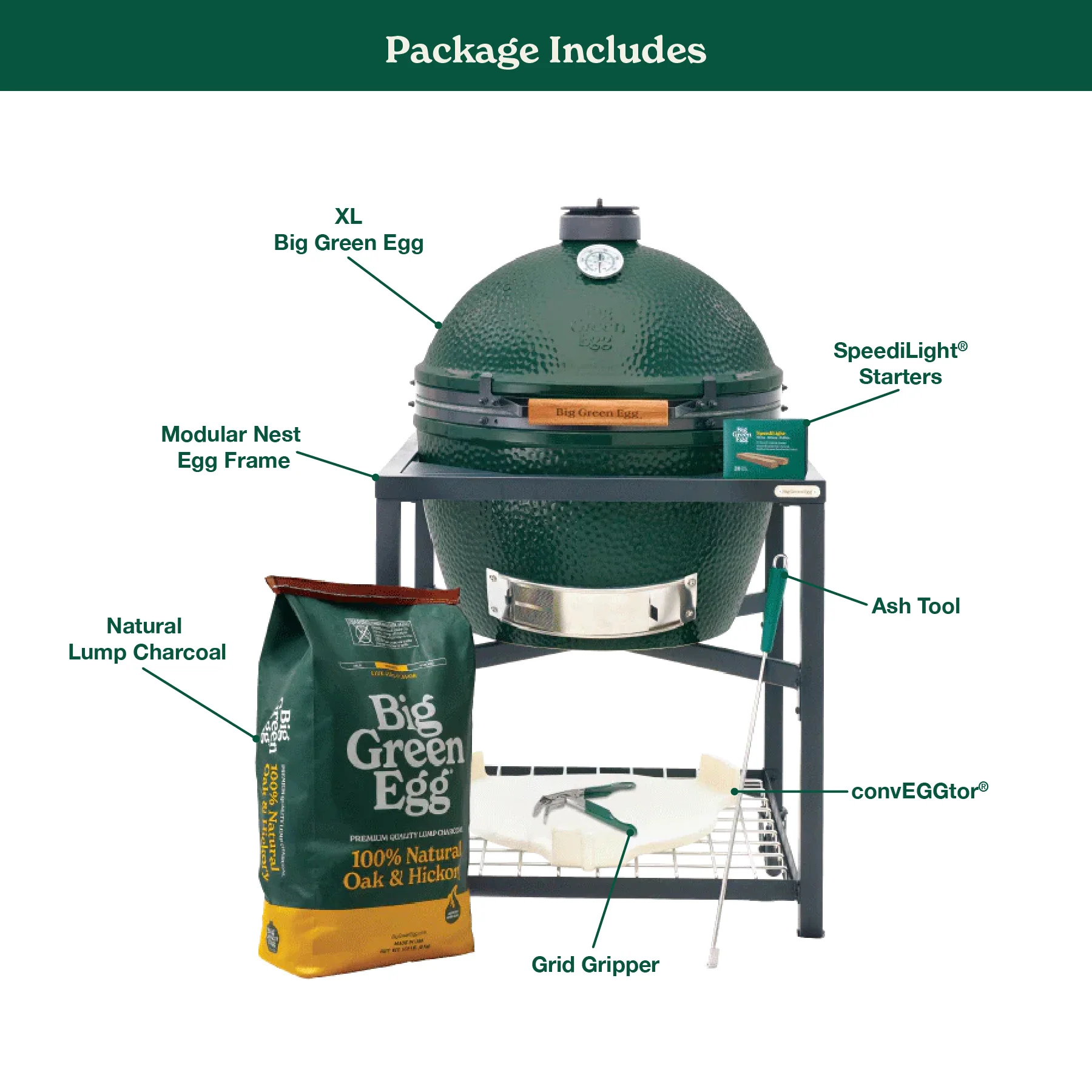 Big Green Egg Xl Big Green Egg In Modular Nest Package