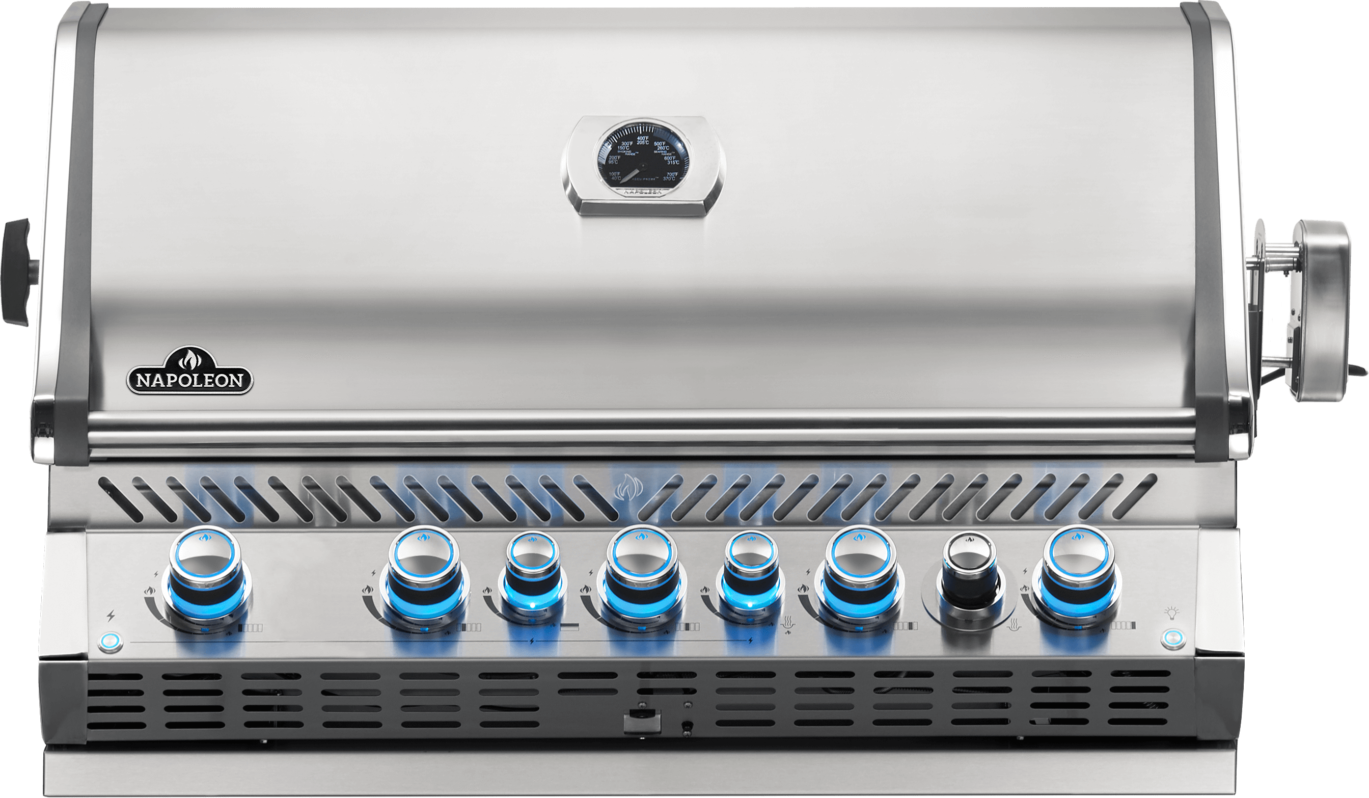 Built-in Prestige PRO 665 NG Grill Head with Infrared Rear Burner, Stainless Steel