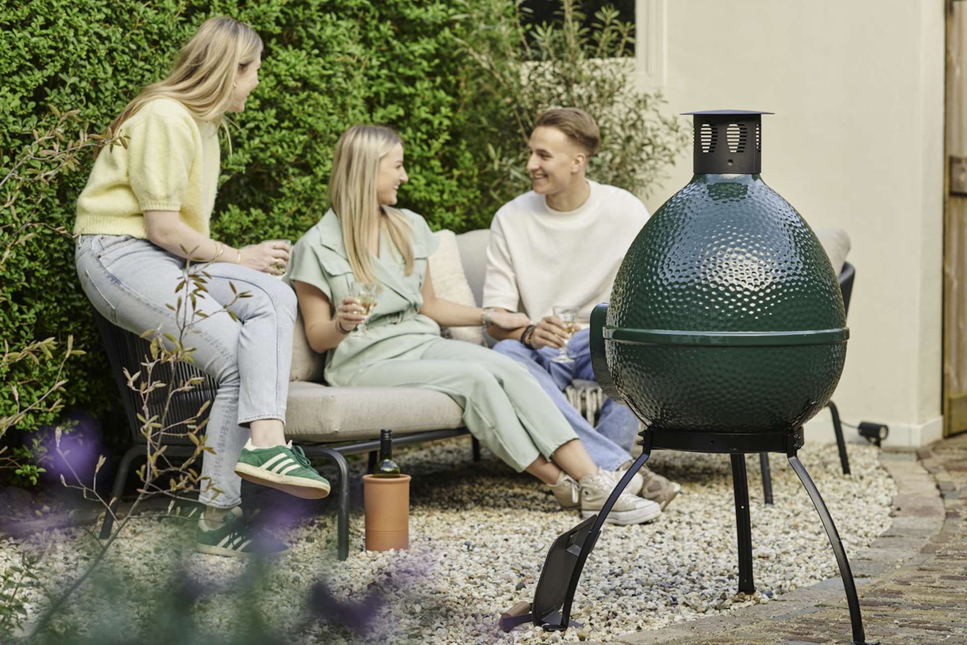 Big Green Egg Chiminea