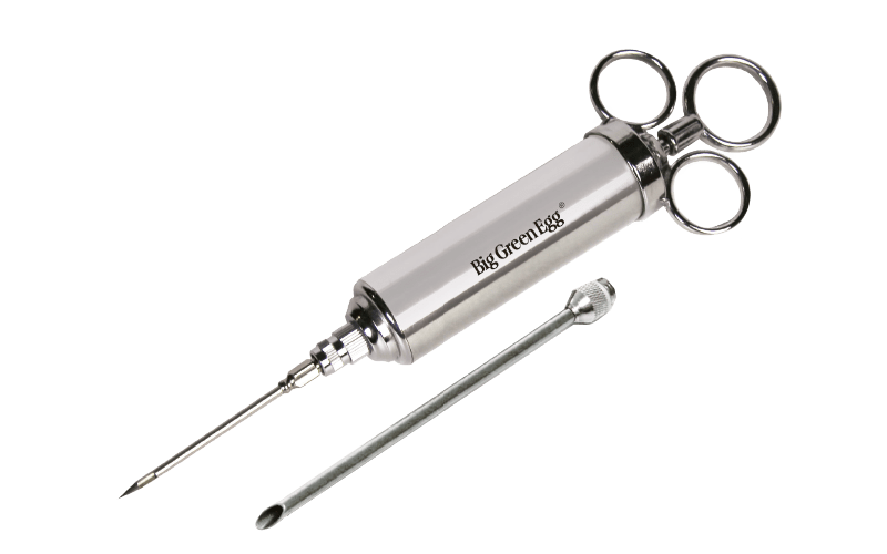 Big Green Egg Professional Grade Flavor Injector, Stainless, Double Hole Design