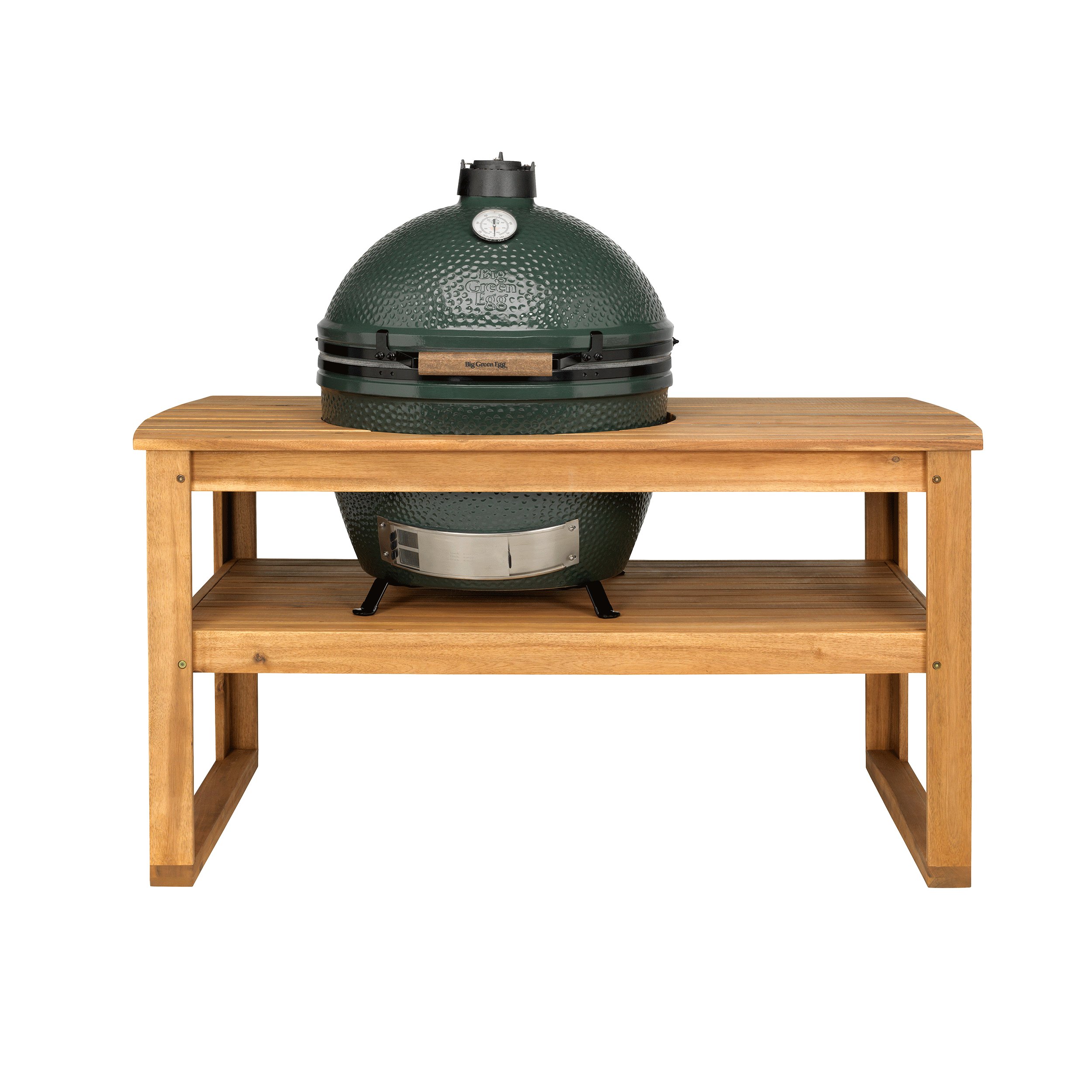 Big Green Egg Table - Solid Acacia Hardwood For Xl Egg