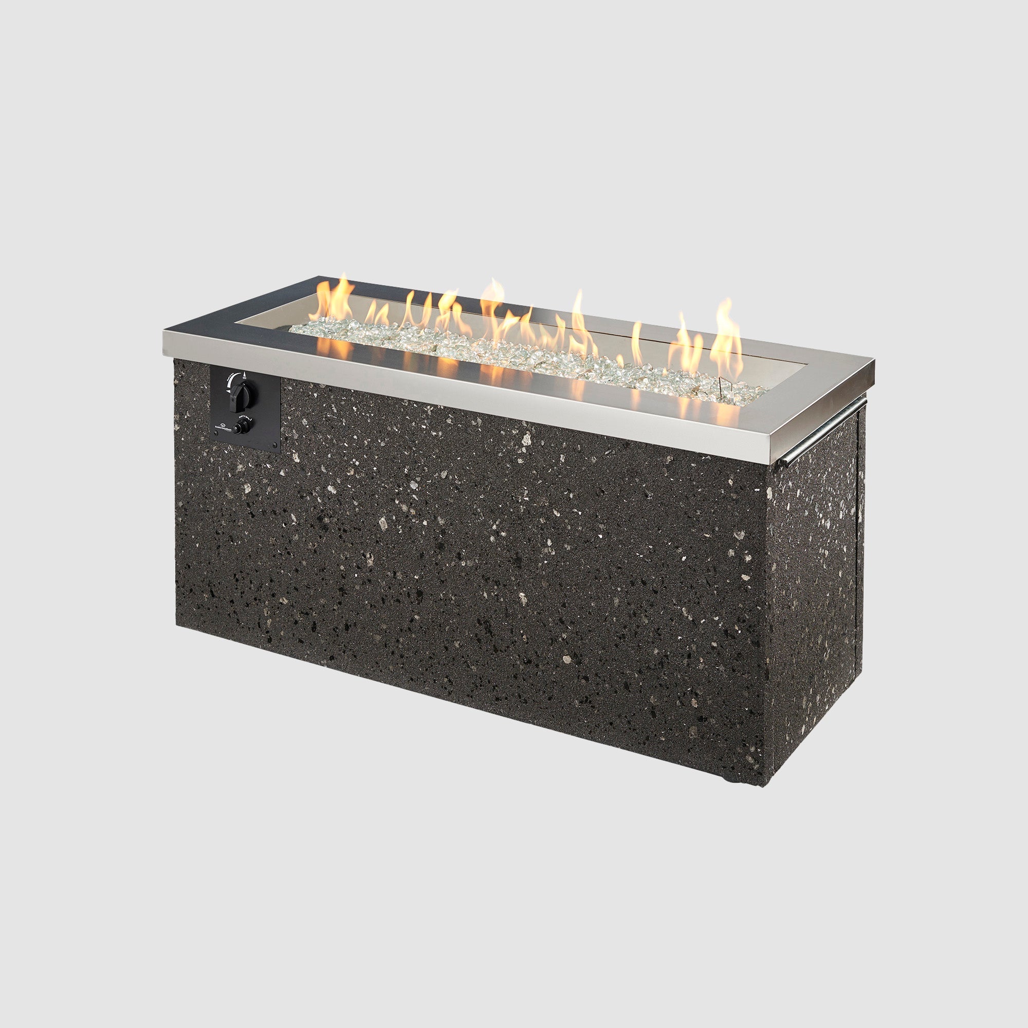 Outdoor GreatRoom Key Largo Linear Gas Fire Pit Table