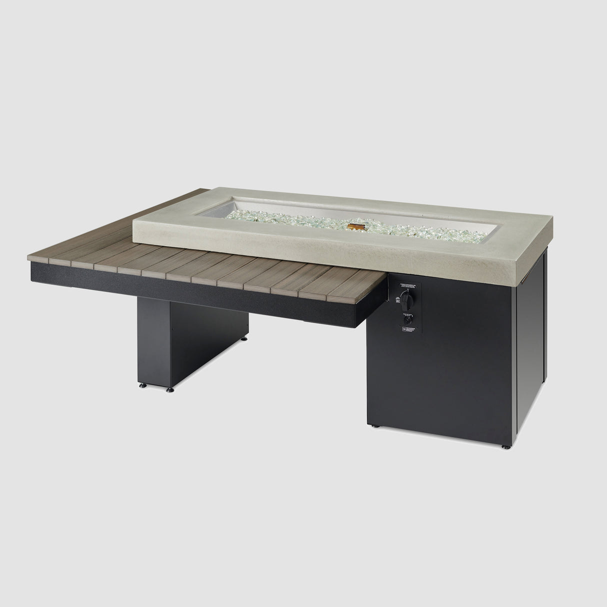 Outdoor GreatRoom Uptown Linear Gas Fire Table - Modern Elegance, Low Maintenance