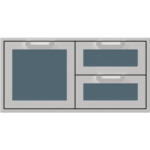 Hestan 42" Double Drawer & Storage Door Combo Recessed Marquise Acc