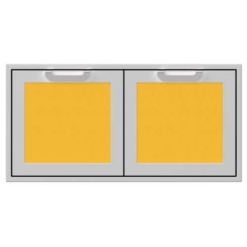 Hestan 42" Double Storage Doors Recessed Marquise Accented Panels