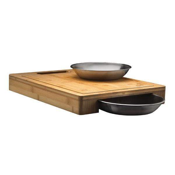 PRO Cutting Board with Stainless Steel Bowls