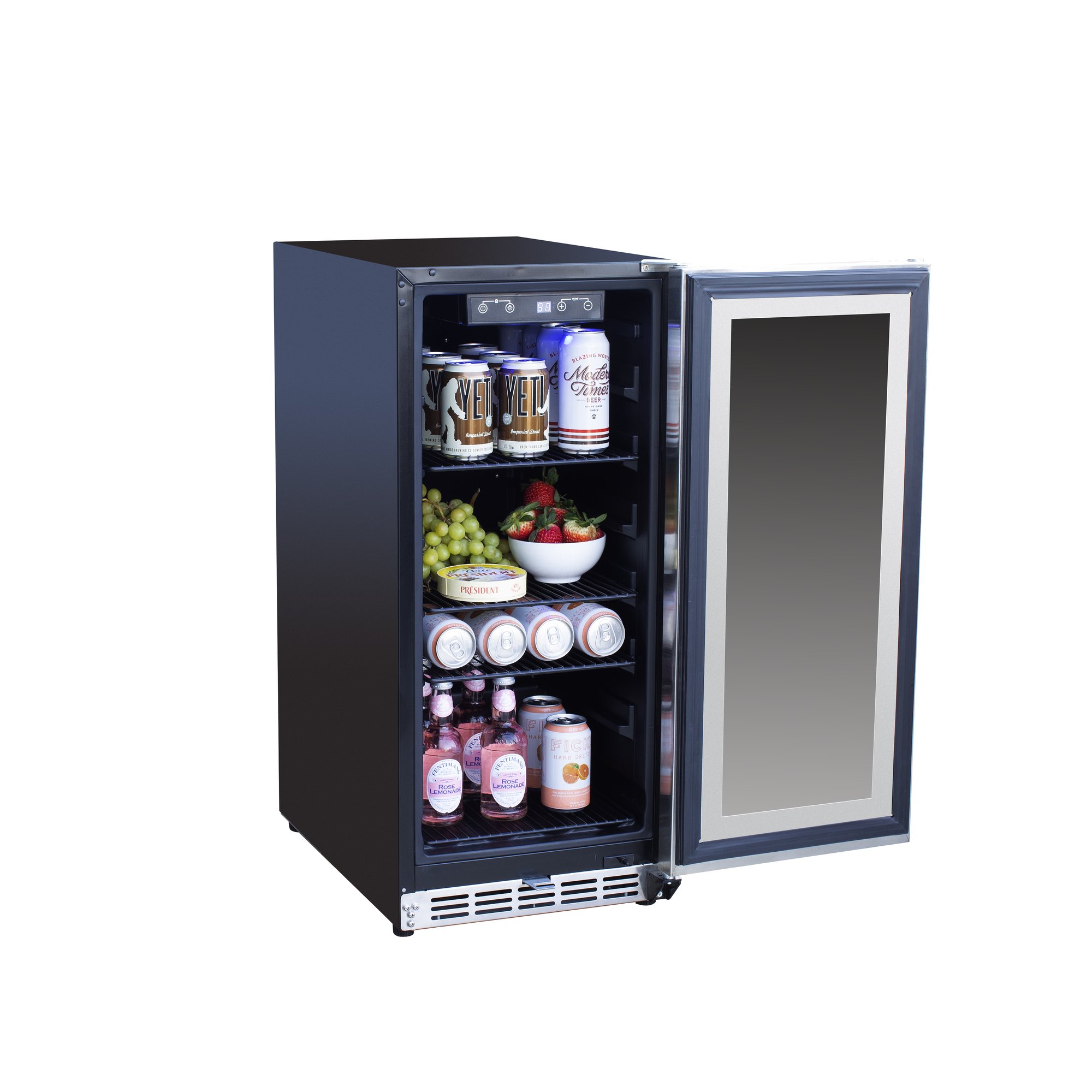 TrueFlame 15" Outdoor Refrigerator - Glass Door