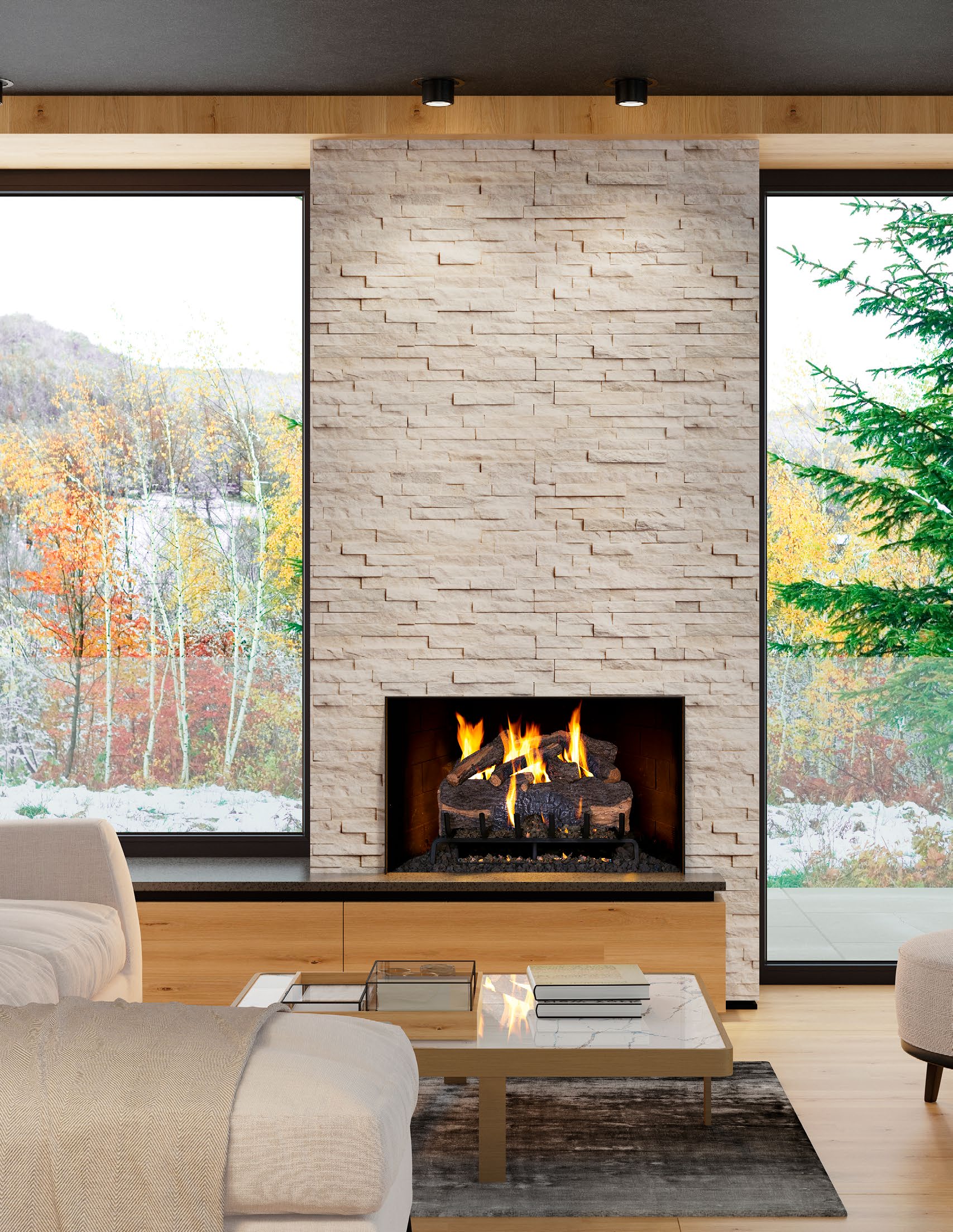 Real Fyre 24" MOUNTAIN CREST OAK