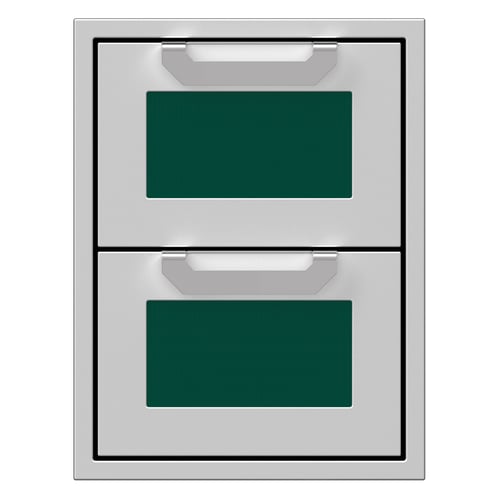 Hestan 16" Double Storage Drawer Recessed Marquise Accented Panels